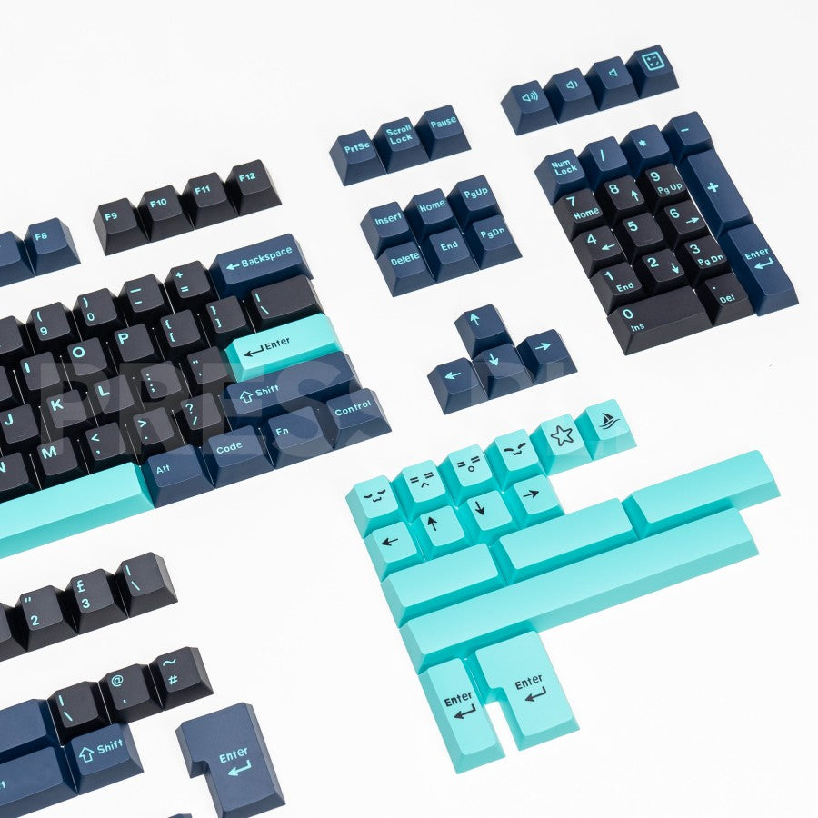 DARK PANDORA PBT ABS Doubleshot Keycaps Set