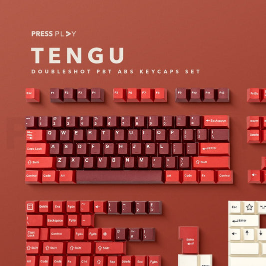 TENGU PBT ABS Doubleshot Keycaps Set