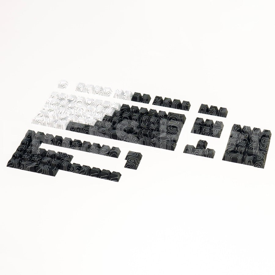 TOPOGRAPHY Shine-thru PBT Dye Sub Keycaps