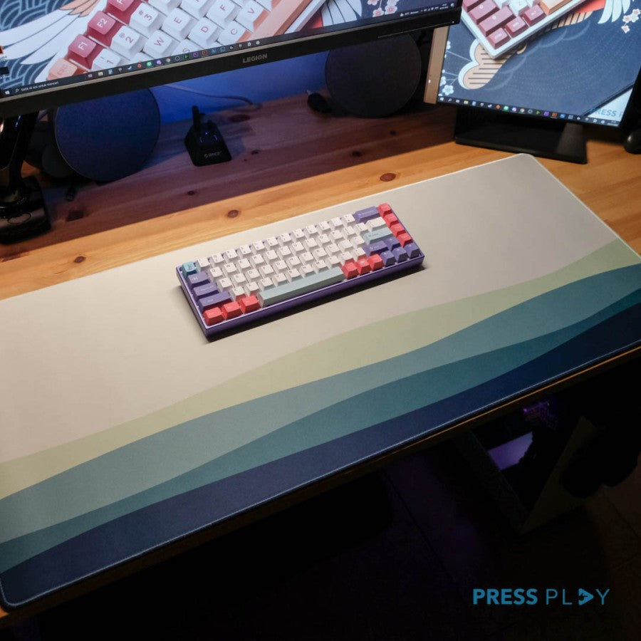 ROLLING HILLS Gaming Mousepad Deskmat by Press Play