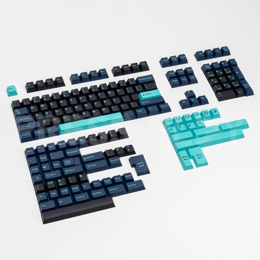 DARK PANDORA PBT ABS Doubleshot Keycaps Set