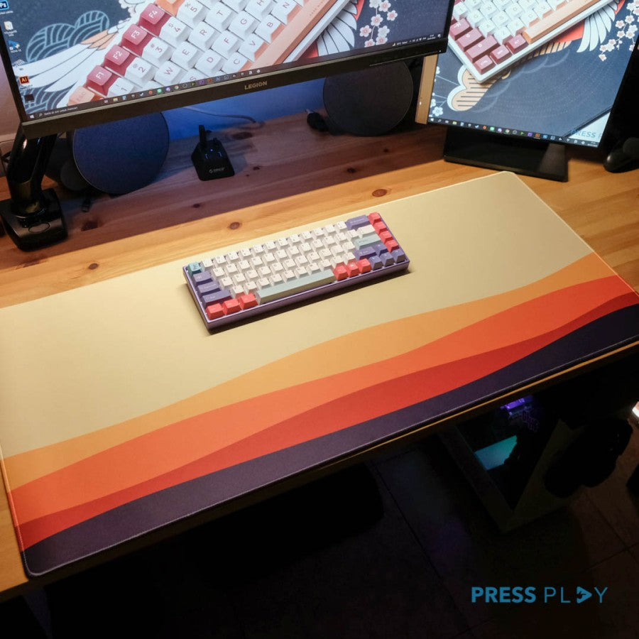 ROLLING HILLS Gaming Mousepad Deskmat by Press Play