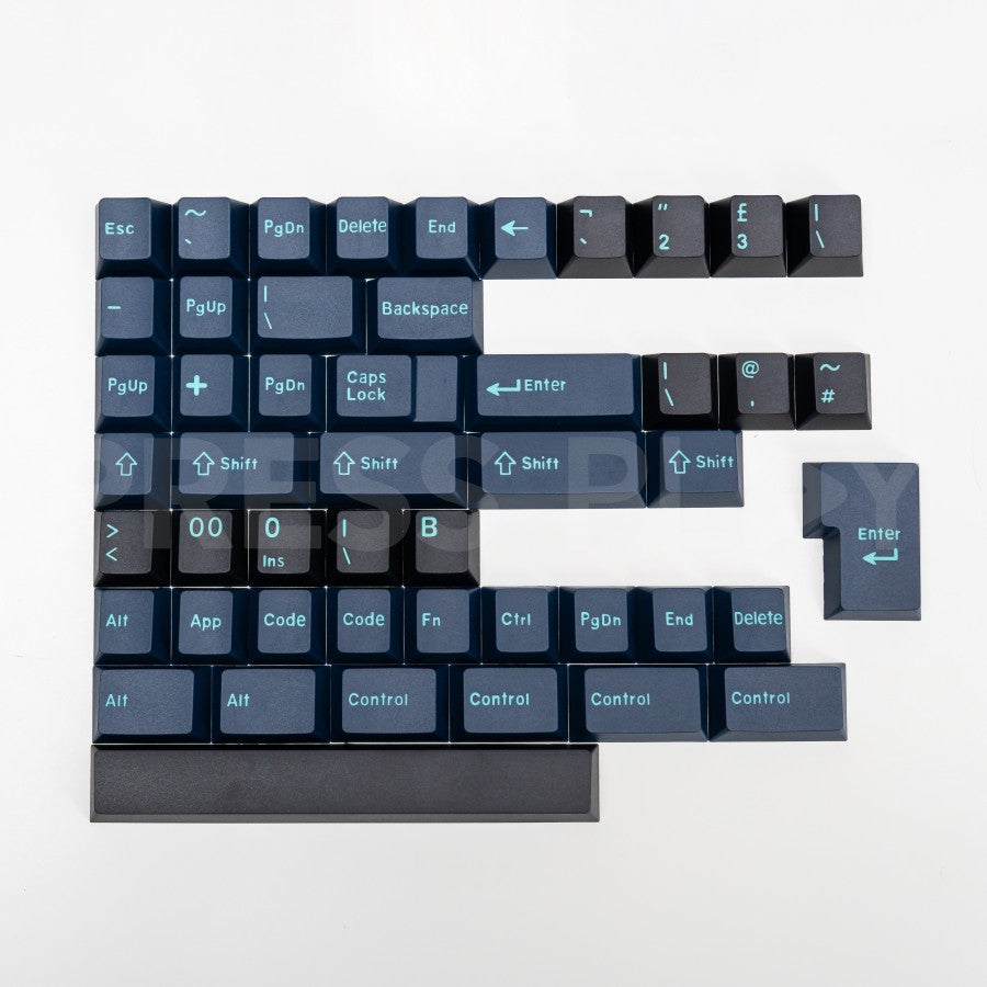 DARK PANDORA PBT ABS Doubleshot Keycaps Set