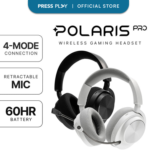 POLARIS Pro Quad-Mode Gaming Headphones with Retractable Mic