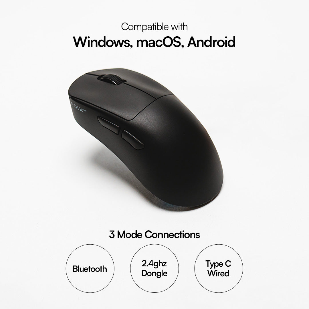 NOVA Ergo Ergonomic Wireless Gaming Mouse