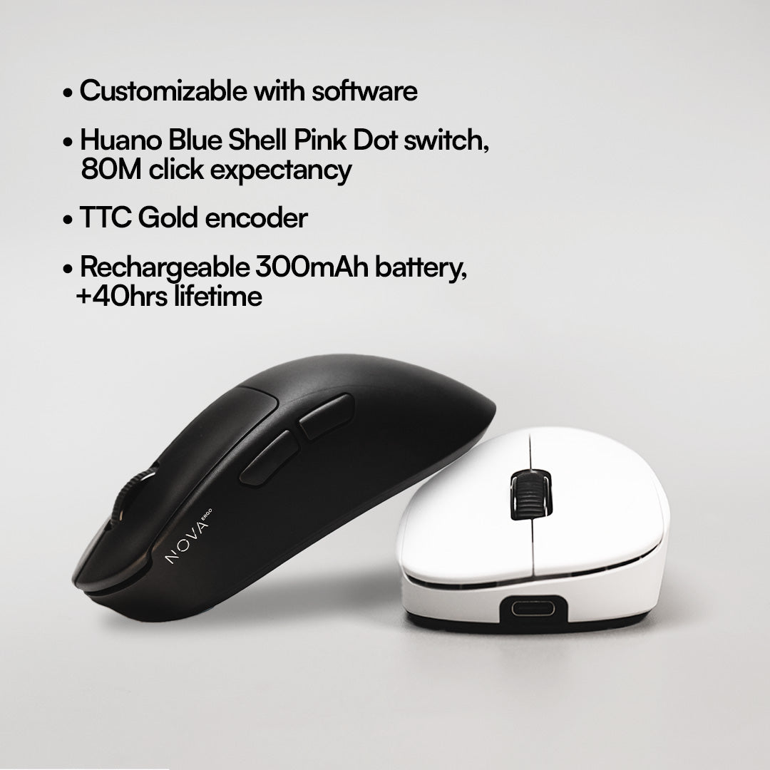 NOVA Ergo Ergonomic Wireless Gaming Mouse