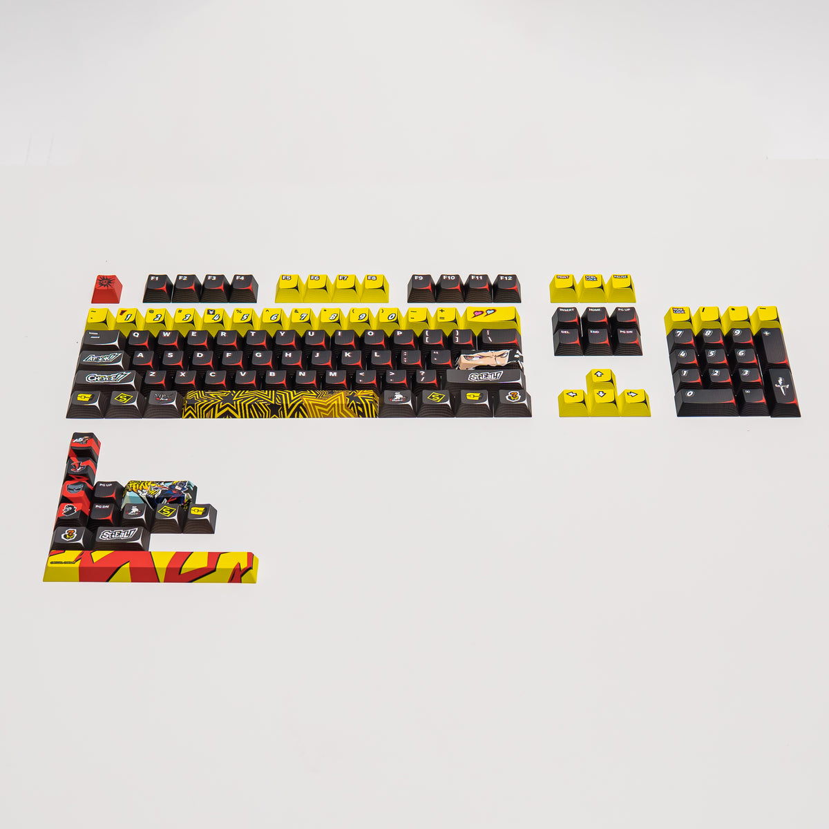 Press Play x Persona 5 Royal PPBT SKULL Dye Sub Keycaps Set