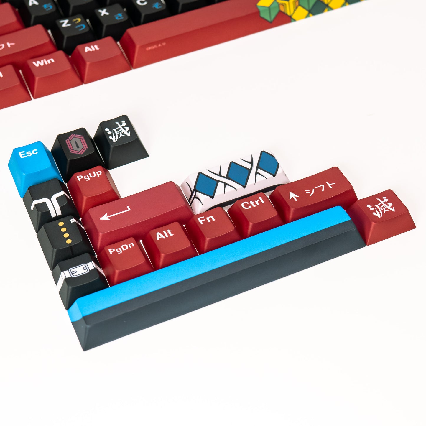 PRESS PLAY X DEMON SLAYER PPBT TOMIOKA GIYU Dye Sub Keycaps