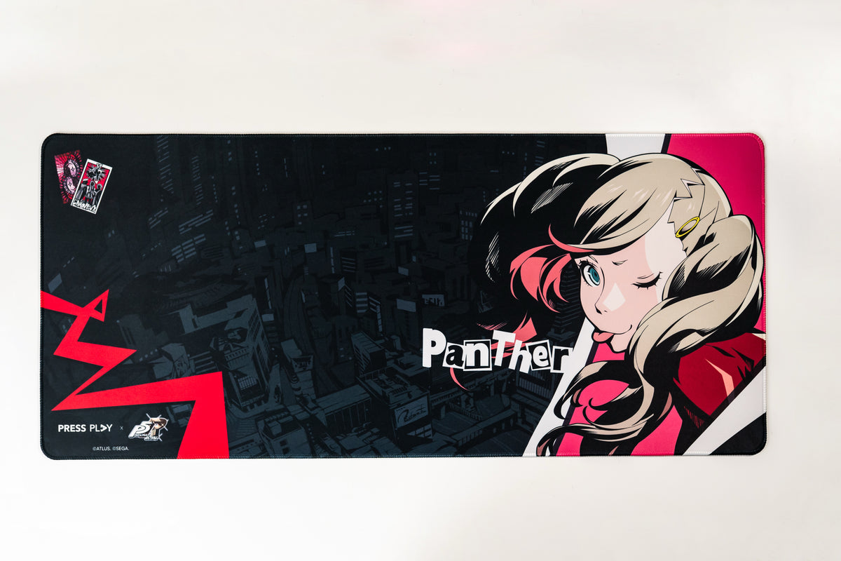 Press Play x Persona 5 Royal PANTHER 40x90 Gaming Deskmat Mousepad