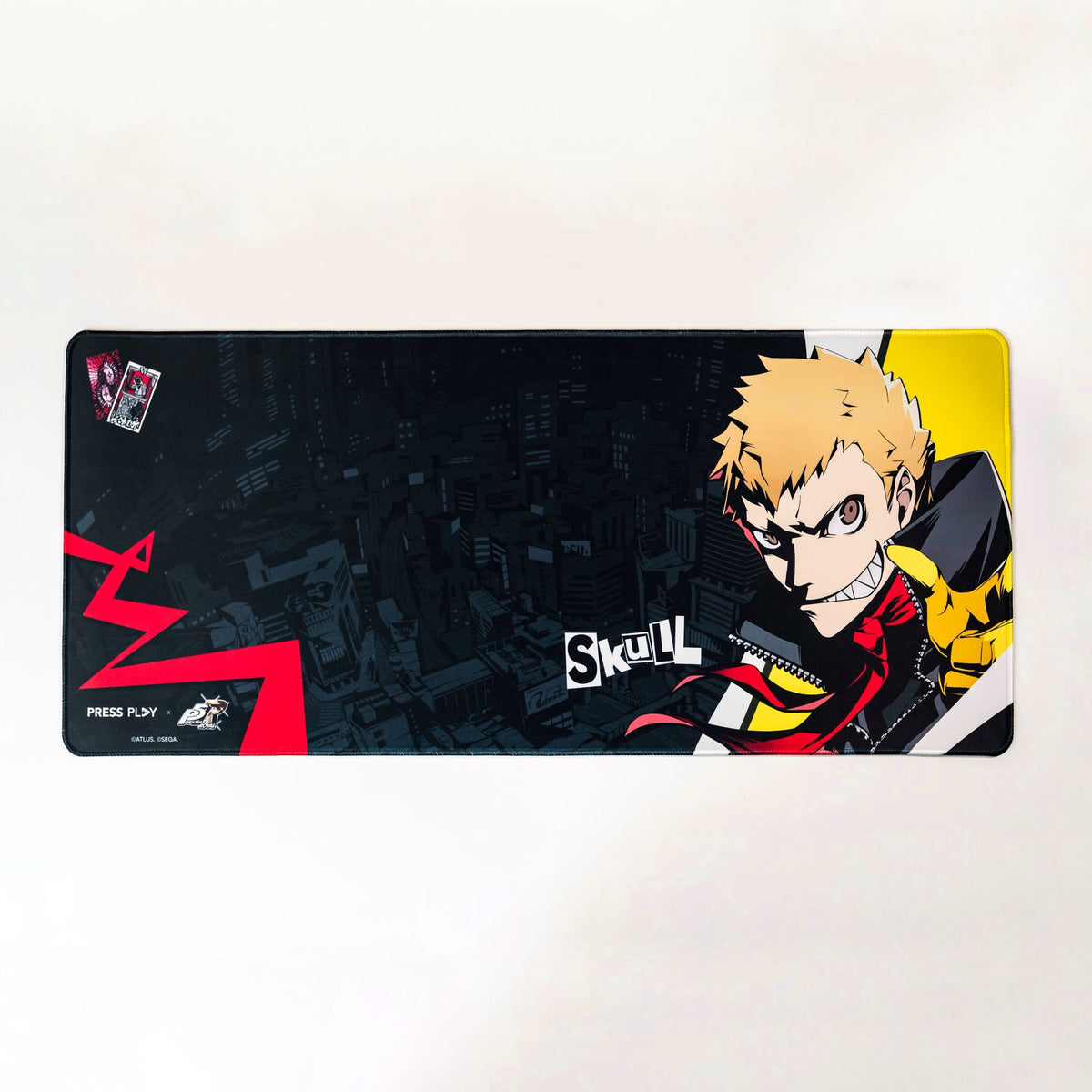 Press Play x Persona 5 Royal SKULL 40x90 Gaming Deskmat Mousepad