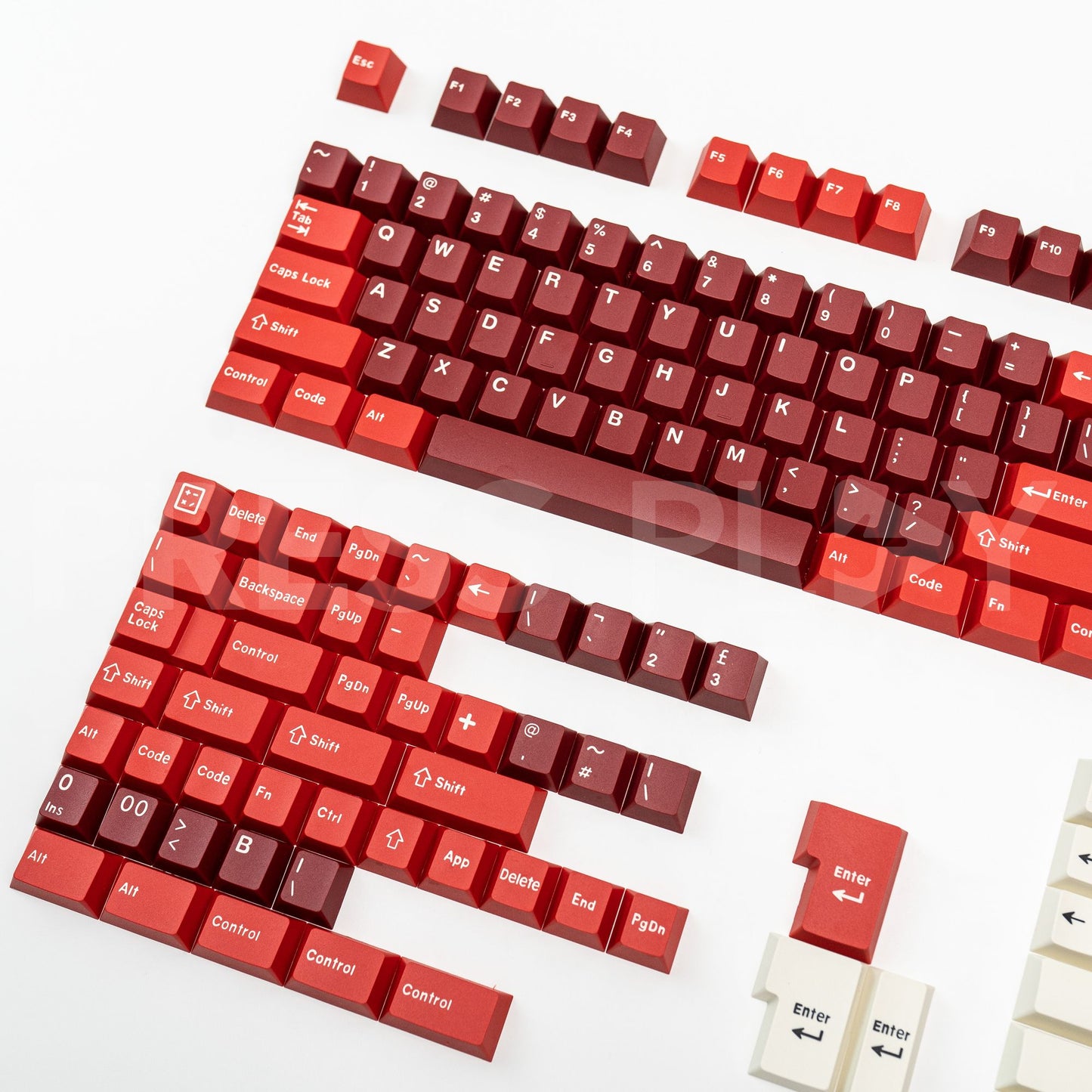 TENGU PBT ABS Doubleshot Keycaps Set