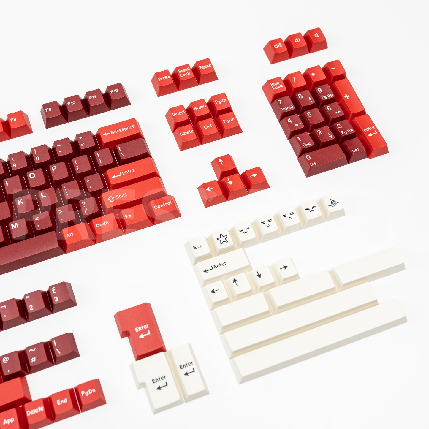 TENGU PBT ABS Doubleshot Keycaps Set
