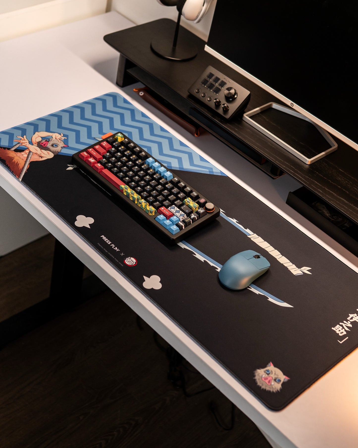 PRESS PLAY x DEMON SLAYER NICHIRIN 40x90 Gaming Deskmat Mousepad