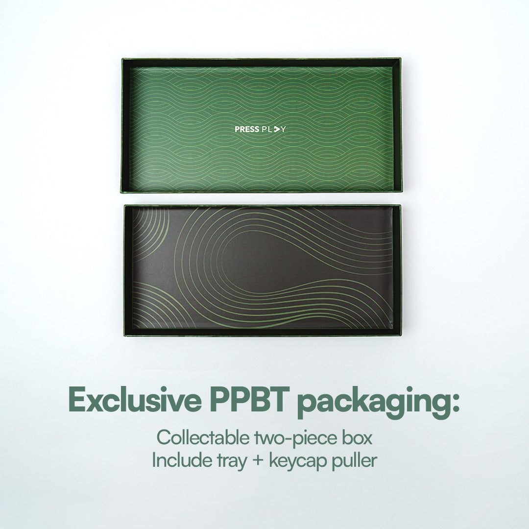 PPBT MATCHA PBT Dye Sub Keycaps by Press Play