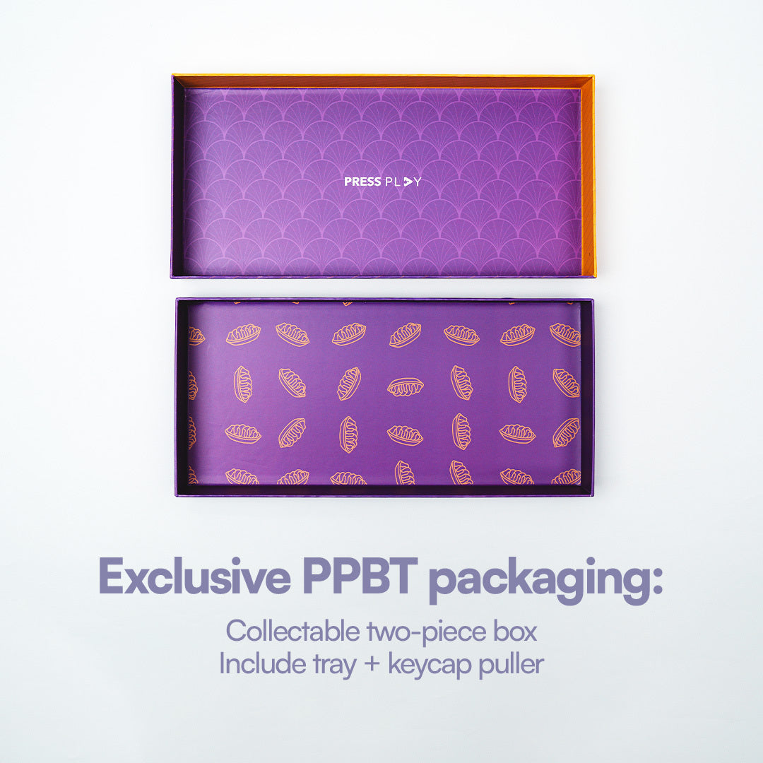 PPBT UBE PBT Dye Sub Keycaps by Press Play