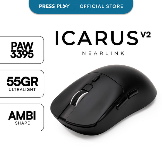 ICARUS V2 Nearlink PAW3395 Wireless Gaming Mouse