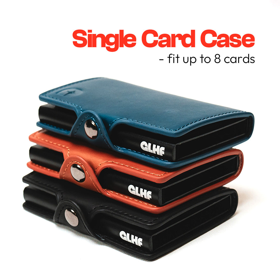 CLASSIC RFID Leather Pop Up Card Case Wallet by Press Play