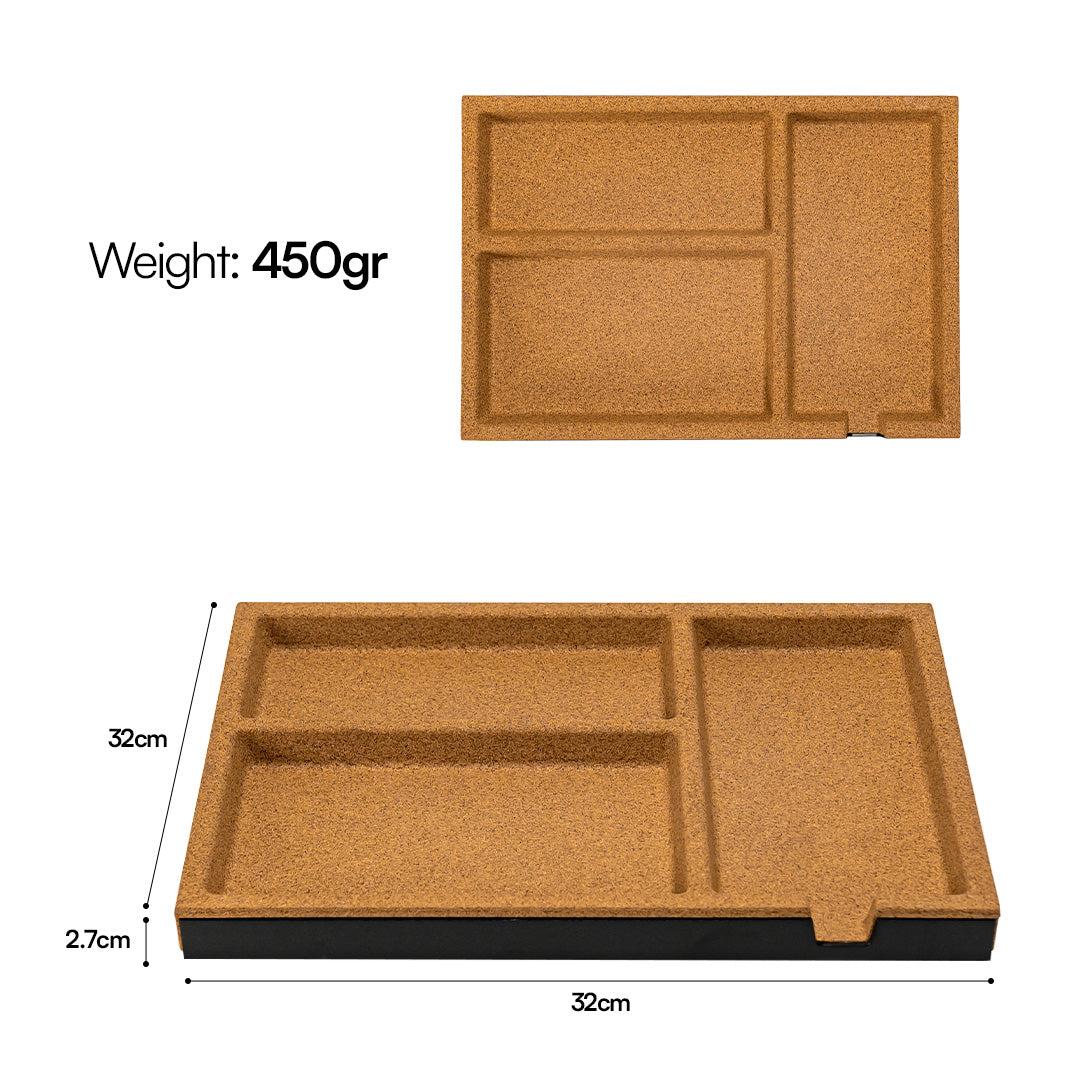 NOOK CORK DESK TRAY Standalone Wooden Tray Organizer