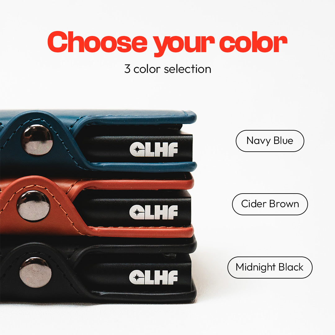 CLASSIC RFID Leather Pop Up Card Case Wallet by Press Play