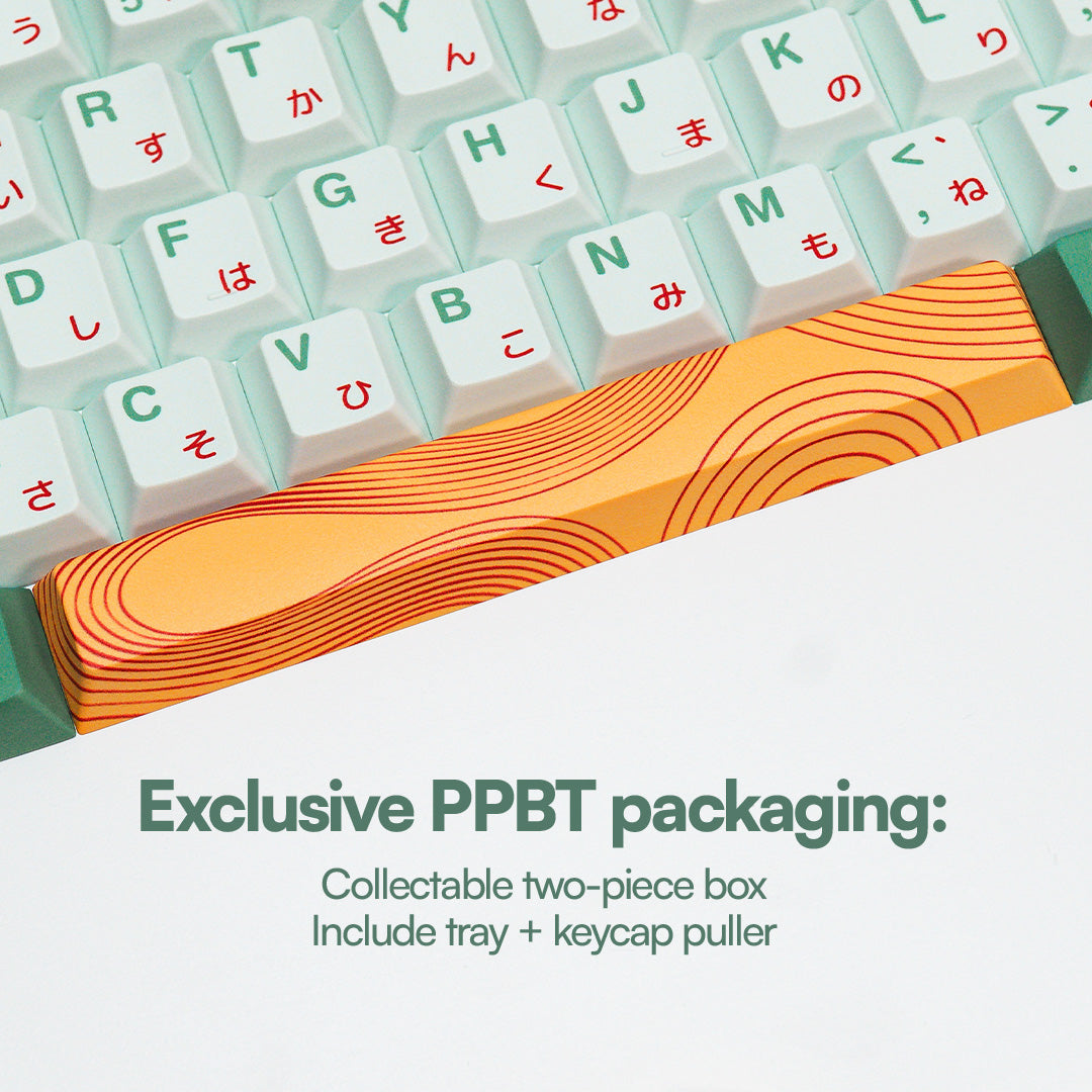 PPBT MATCHA PBT Dye Sub Keycaps by Press Play