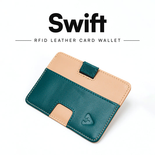 SWIFT RFID Leather Card Wallet Holder by Press Play