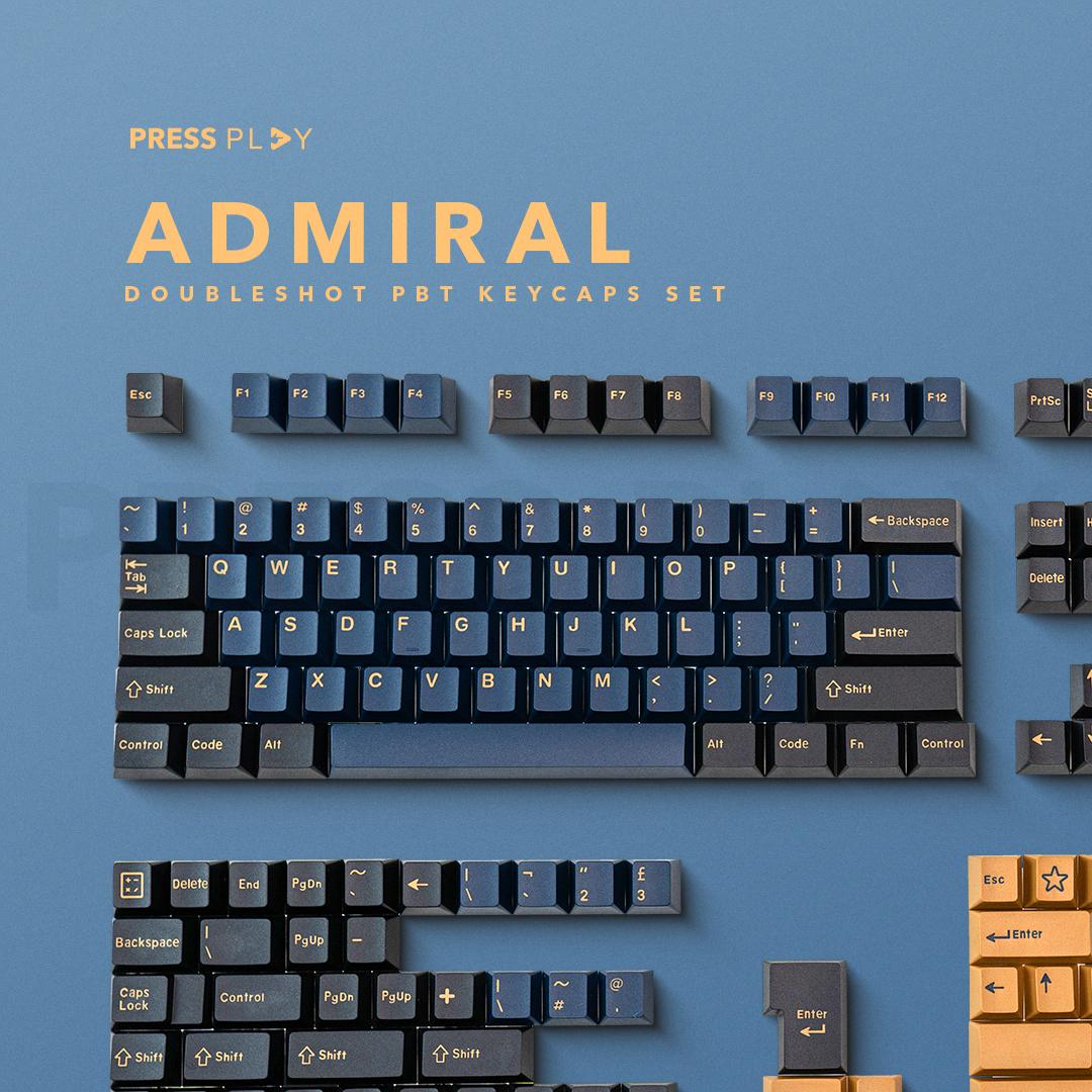 ADMIRAL PBT Doubleshot Keycaps Keycap Set