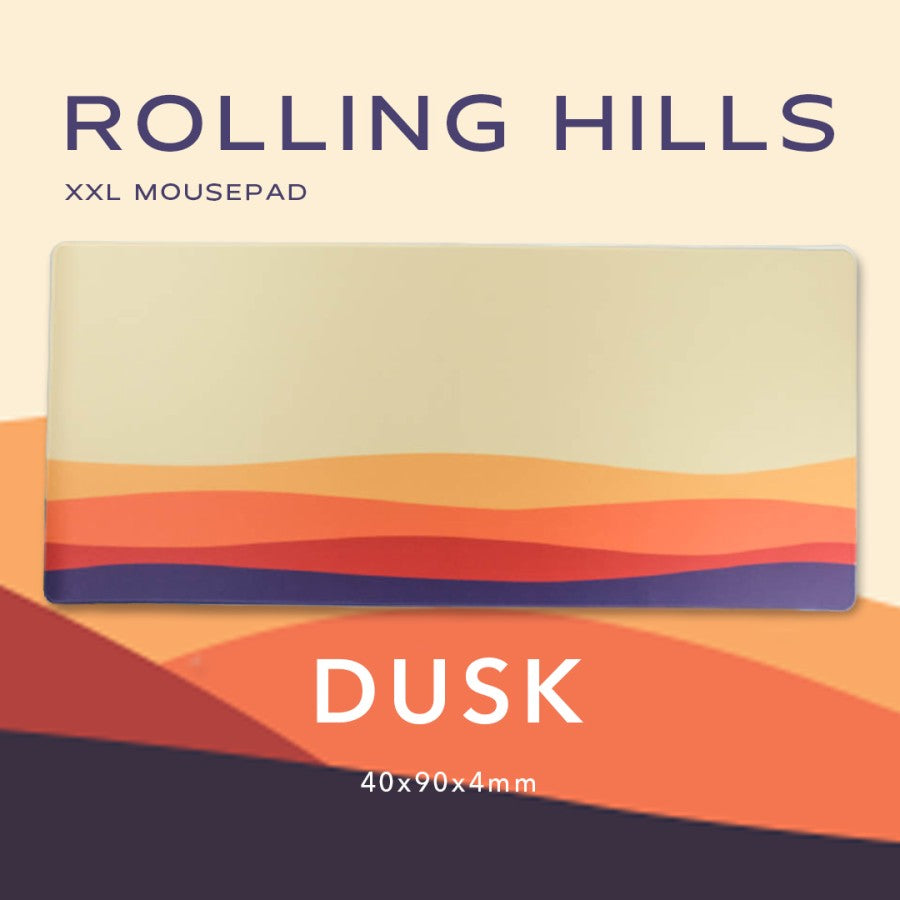 ROLLING HILLS Gaming Mousepad Deskmat by Press Play