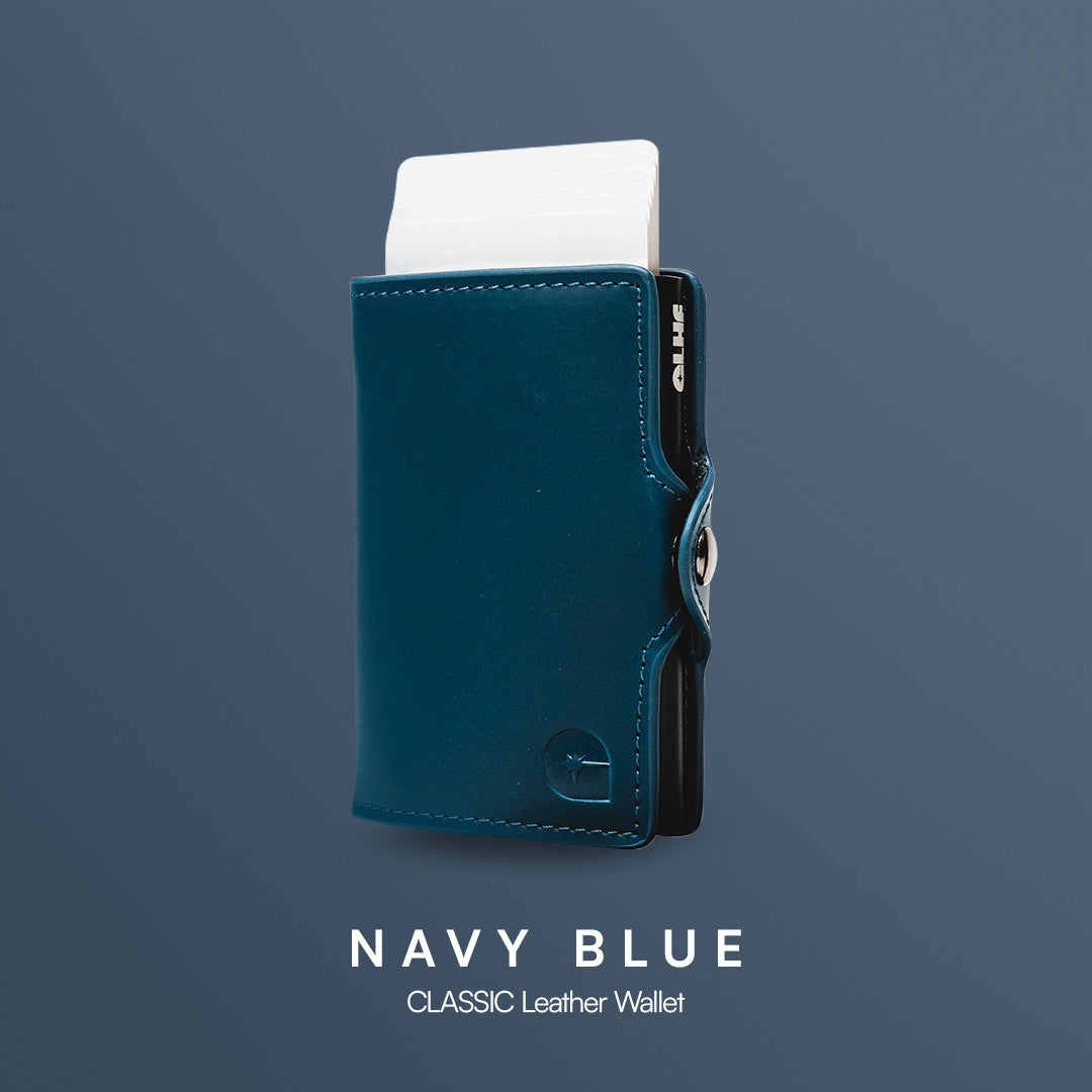 CLASSIC RFID Leather Pop Up Card Case Wallet by Press Play