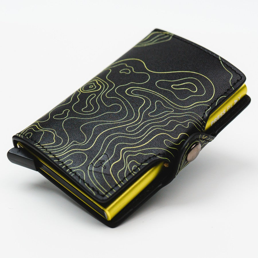 CLASSIC TOPOGRAPHY RFID Pop Up Card Wallet