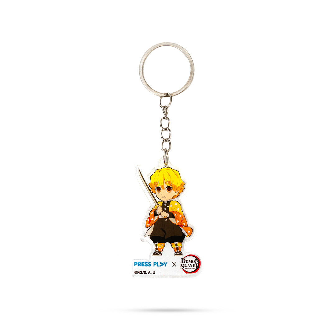 PRESS PLAY x DEMON SLAYER ZENITSU Acrylic Keychain
