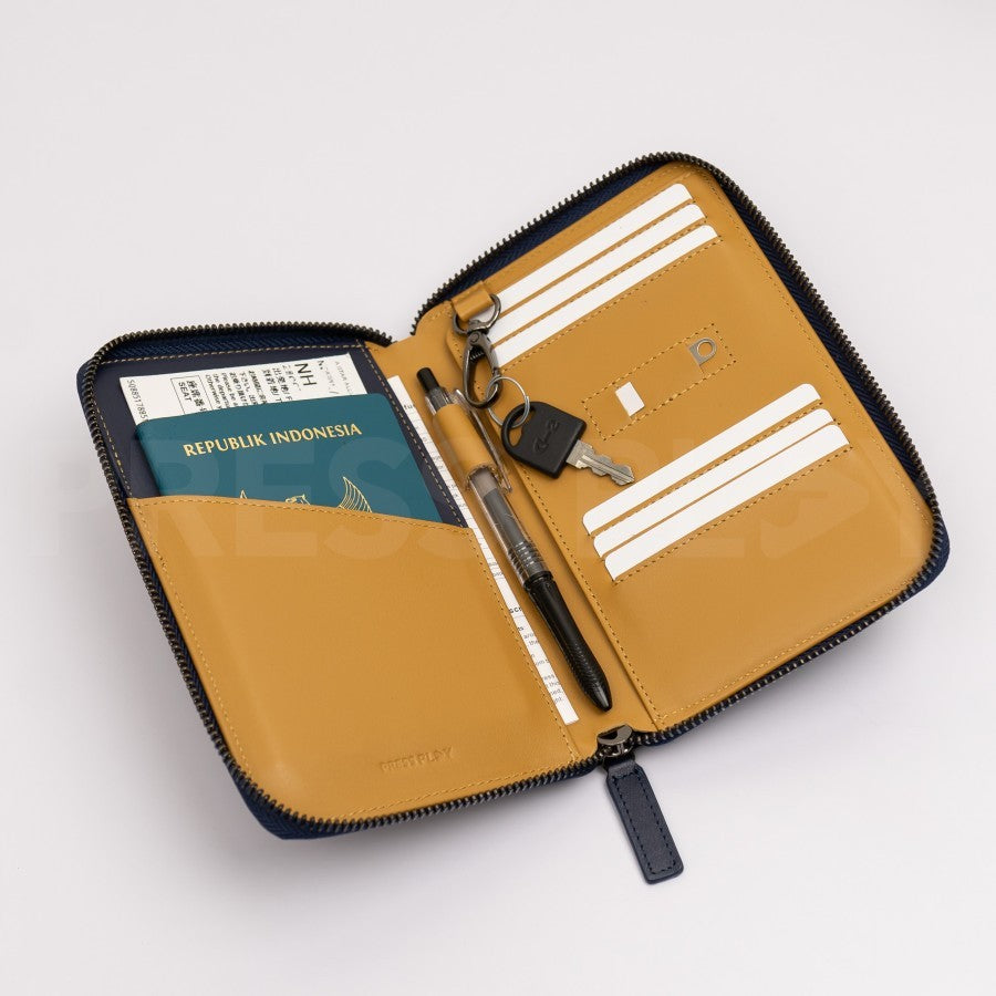 JOURNEY Travel Passport Visa Organizer Leather Pria by Press Play