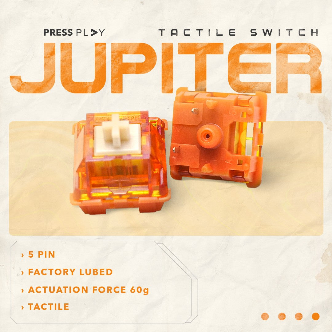 JUPITER Tactile 60g 5pin Switch by Press Play