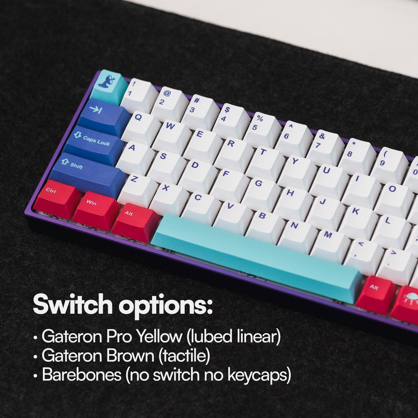 VOYAGER68 Lightyear Edition CNC Alu South Facing Mechanical Keyboard