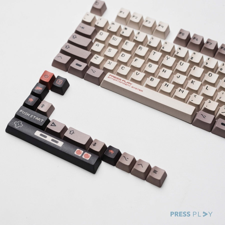 RES Retro Entertainment System Press Play x Jebbra PBT Keycaps