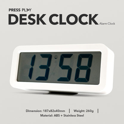 Digital Desk Clock LCD by Press Play