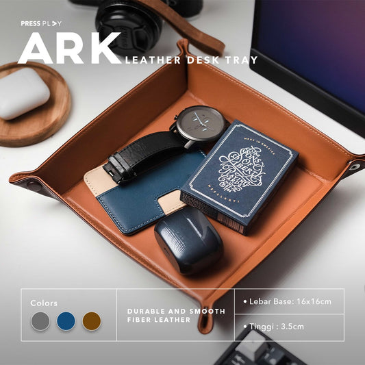 ARK Fiber Leather Desk Tray Catchall