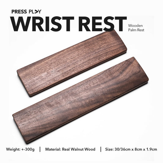 Wooden Wrist Rest/Palm Rest/Wrist Pad Kayu by Press Play