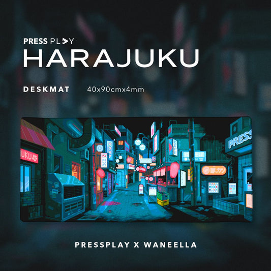 HARAJUKU Press Play x Waneella Gaming Mousepad Deskmat
