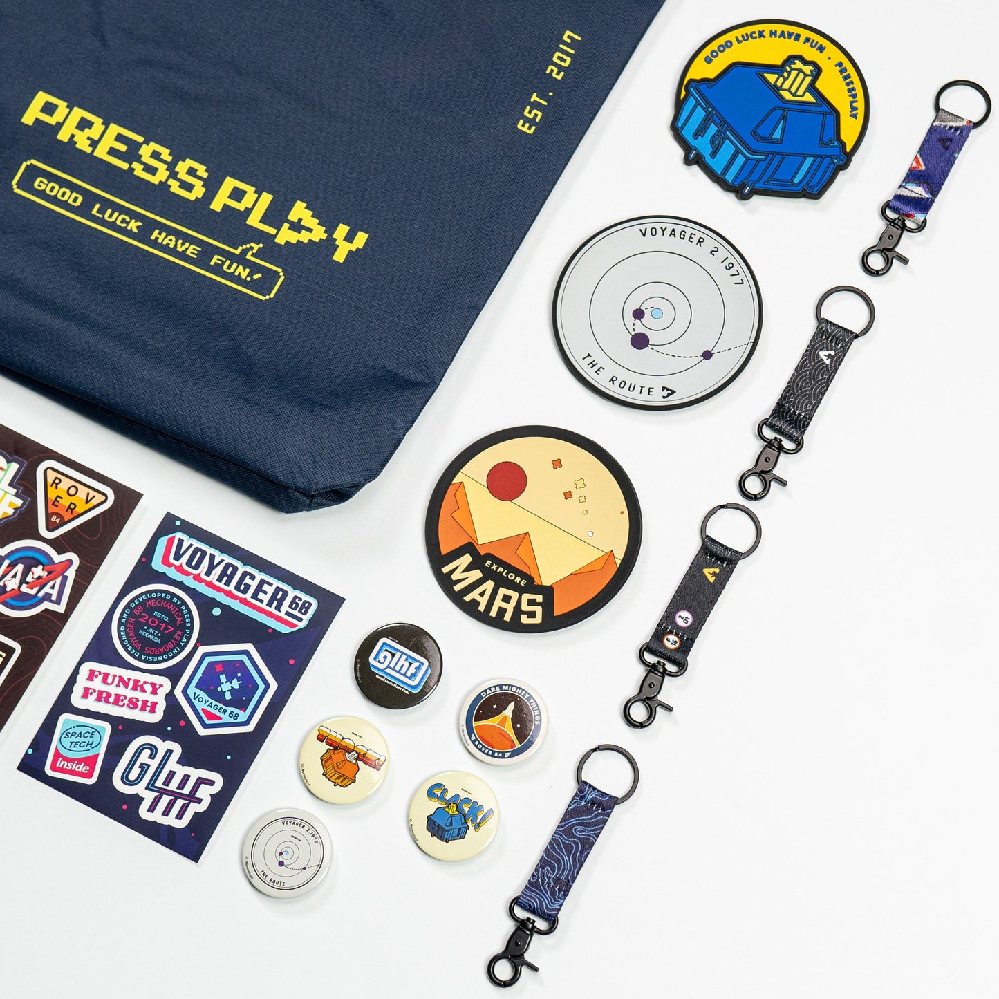 Press Play Official Merchandise Pack Bundle Souvenir