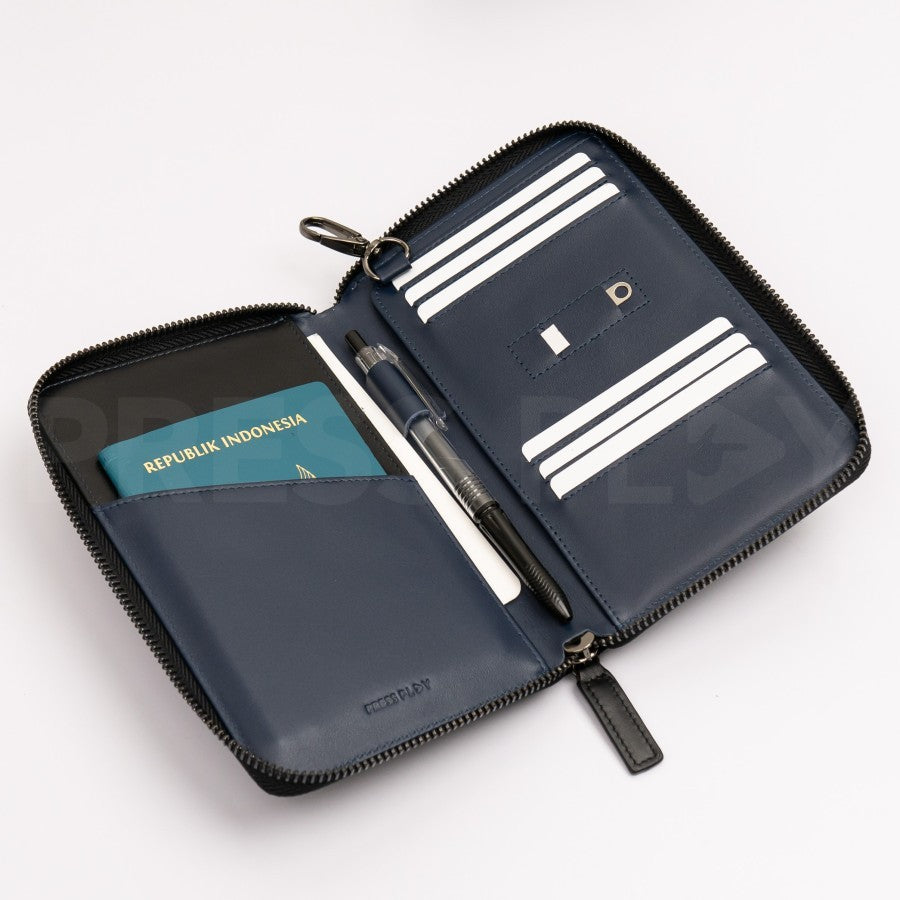JOURNEY Travel Passport Visa Organizer Leather Pria by Press Play