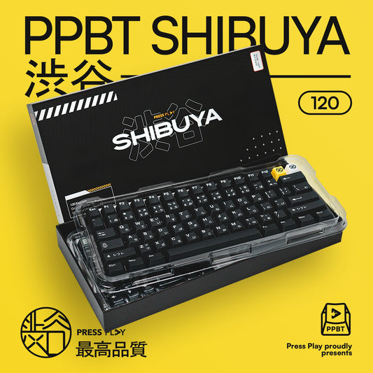 PPBT SHIBUYA PBT Dye Sub Keycap Set Japanese Root by Press Play