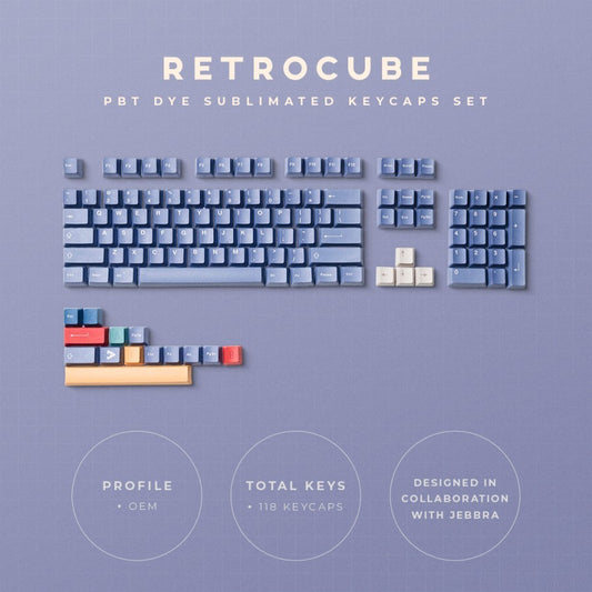 Retrocube Press Play x Jebbra PBT Keycaps