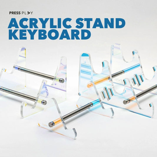 Press Play Acrylic Mechanical Keyboard Stand Holder