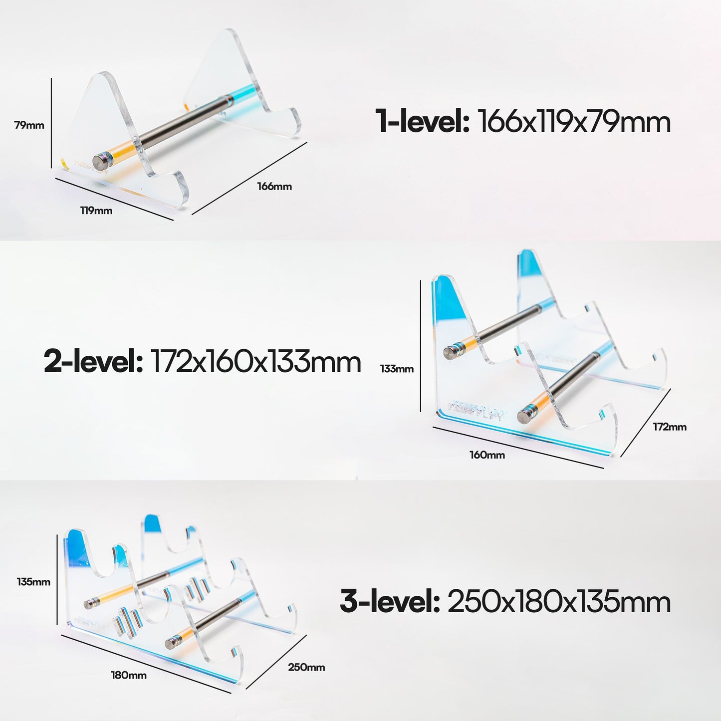 Press Play Acrylic Mechanical Keyboard Stand Holder