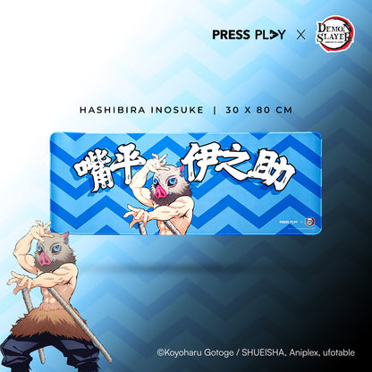 [PRESS PLAY x DEMON SLAYER] CHARACTER 30x80 Gaming Deskmat Mousepad