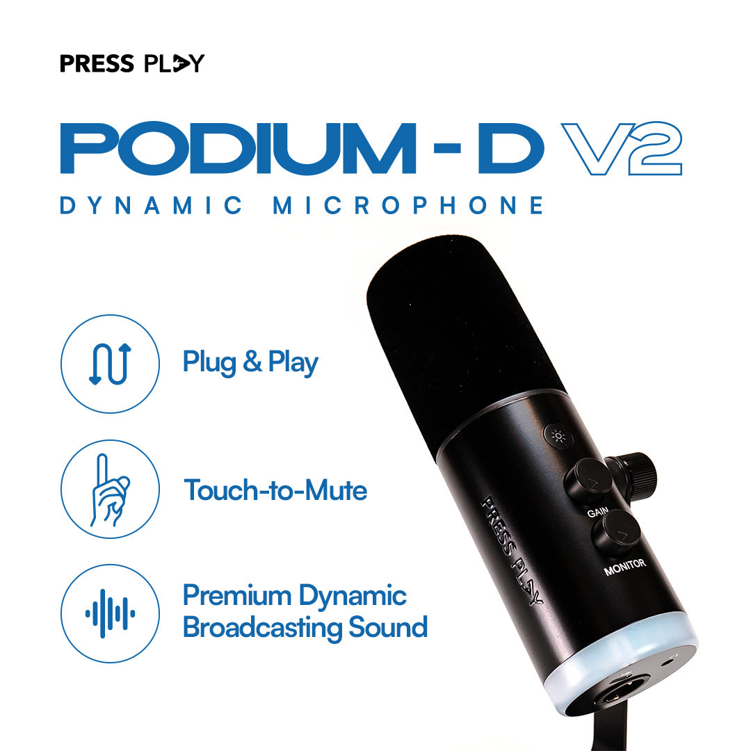 PODIUM D V2 Dynamic Microphone Type-C USB