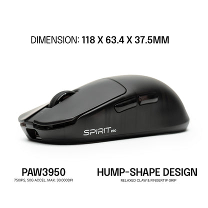 SPIRIT Pro 8K PAW3950 Wireless Gaming Mouse