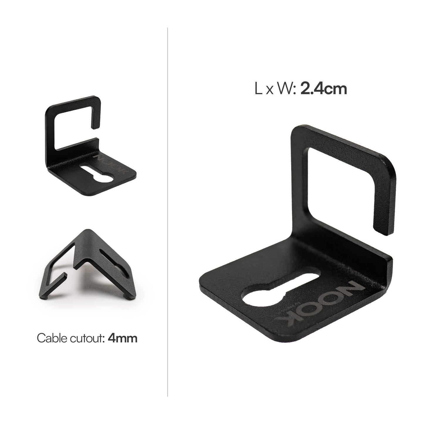 CABLE ORGANIZER for NOOK Desk Shelf Pro