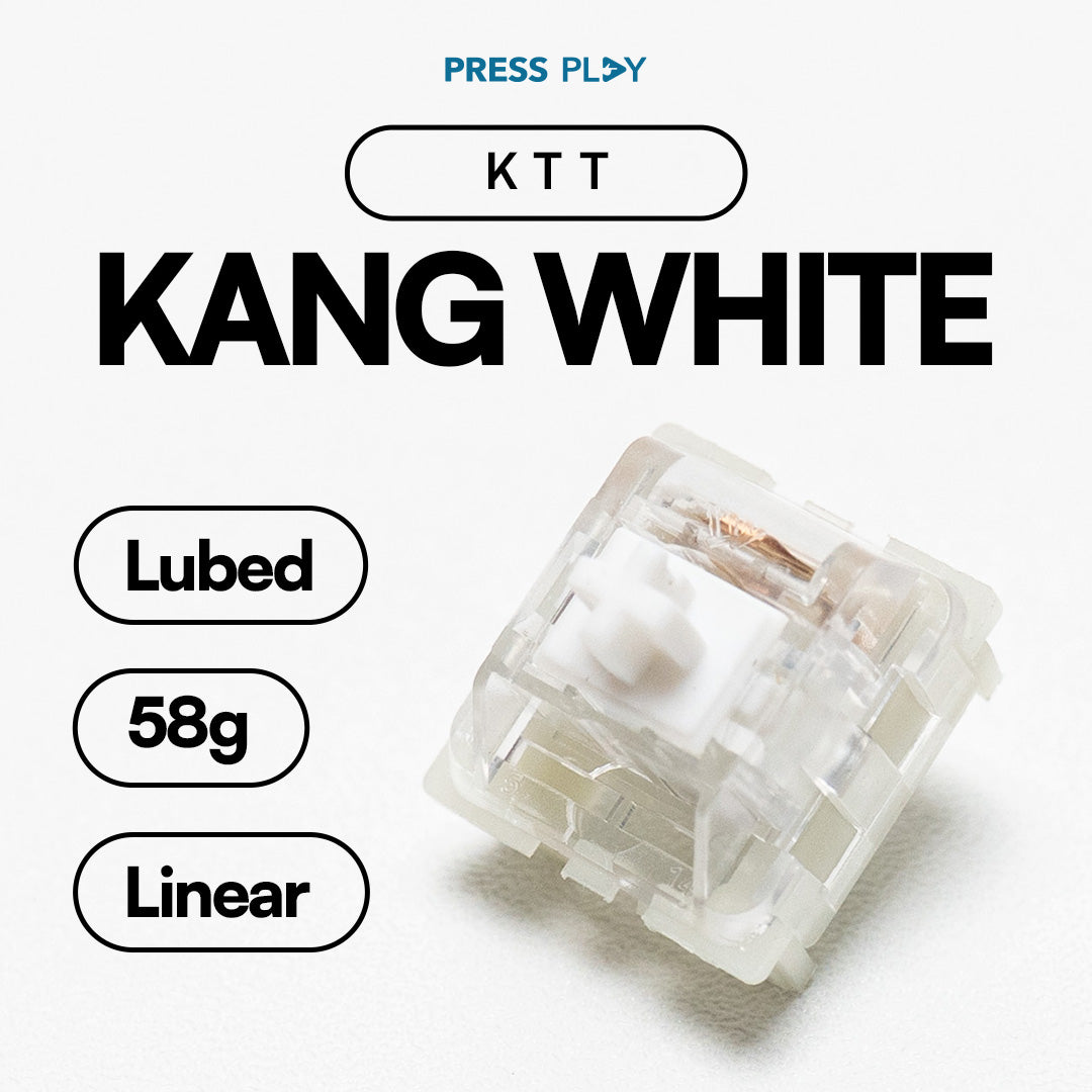 KTT Kang White V3 Linear Switch 60g Plate Mount