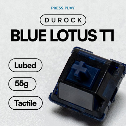 DUROCK Blue Lotus T1 Tactile Switch 65g - PCB Mount